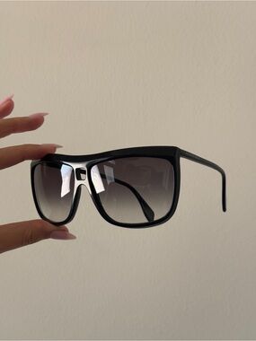 Alexander McQueen Black Gradient Lens Sunglasses